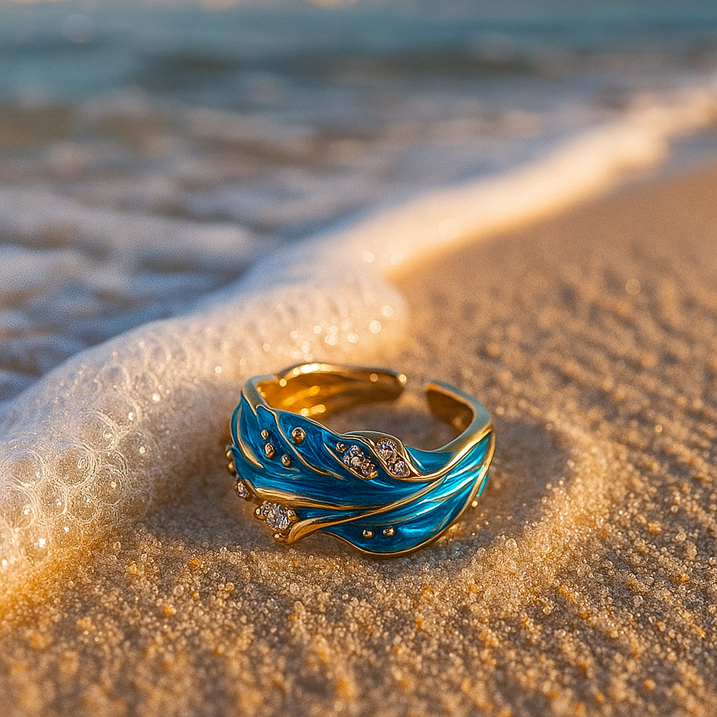 Ondine | Antique wave ring