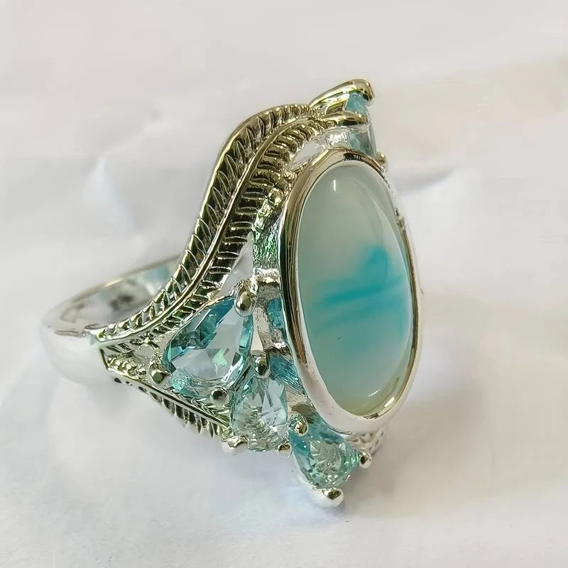 Vintage Turquoise Opal Ring