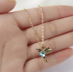Rinhoo Hummingbird Necklace & Earings