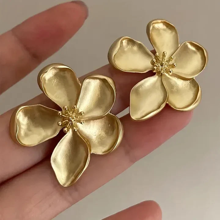 Golden Flower Earrings