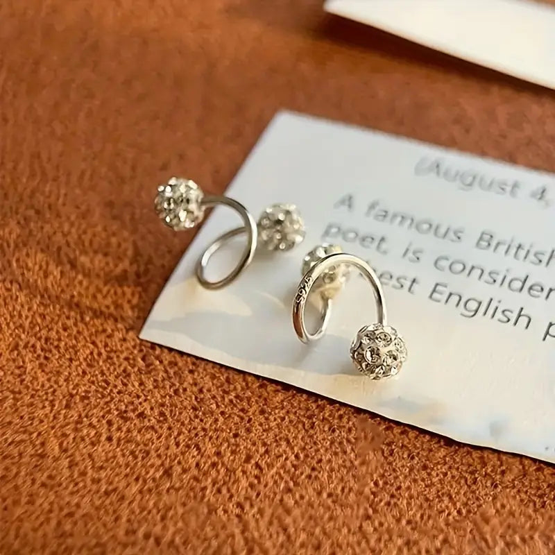 Luxury Spiral Stud Earrings