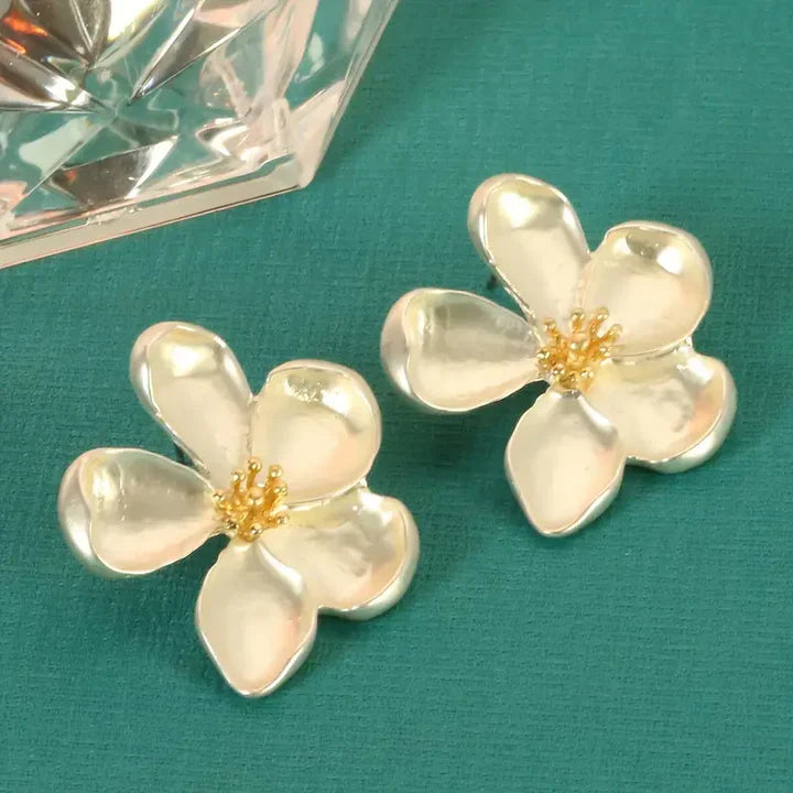 Golden Flower Earrings