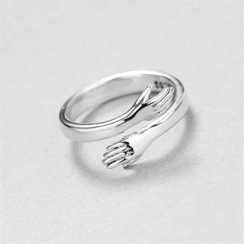 Adjustable Hug Ring in Silver