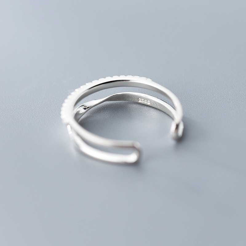 Elegant Double Row Adjustable Ring