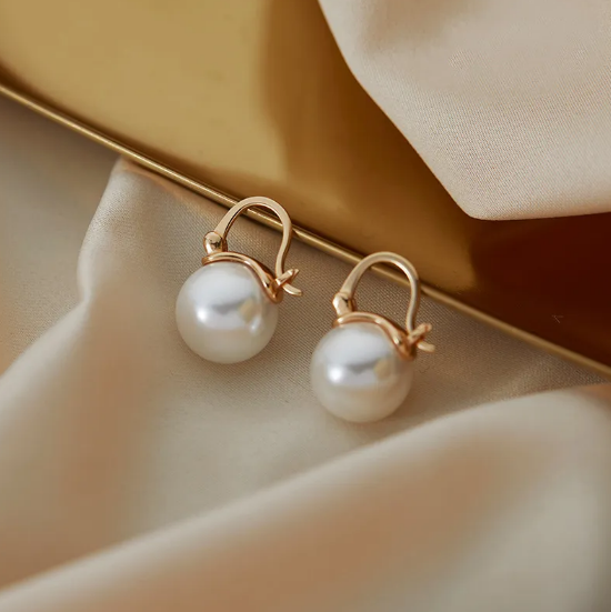 Silver French Net Earrings