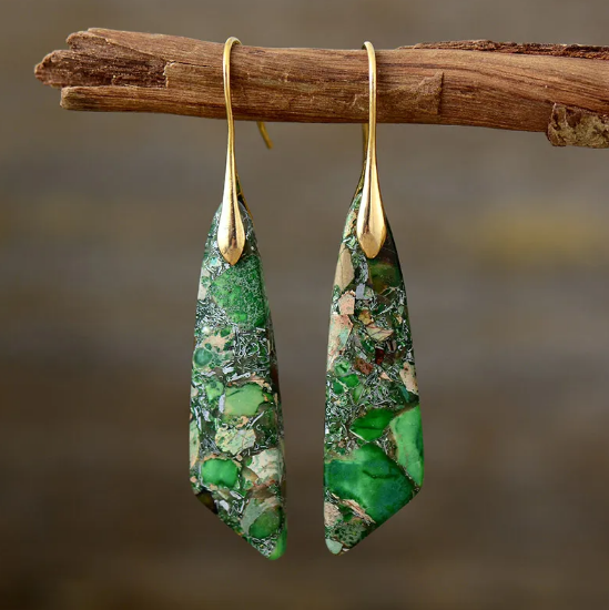 Bohemian Emperor Stone Earrings