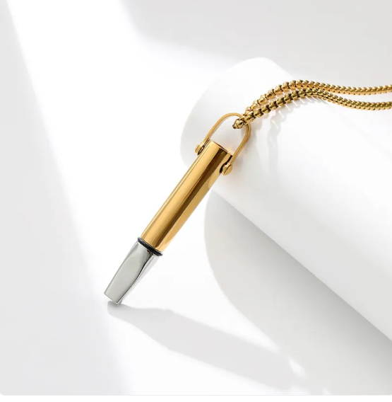 Breathing Resistance Whistle Necklace