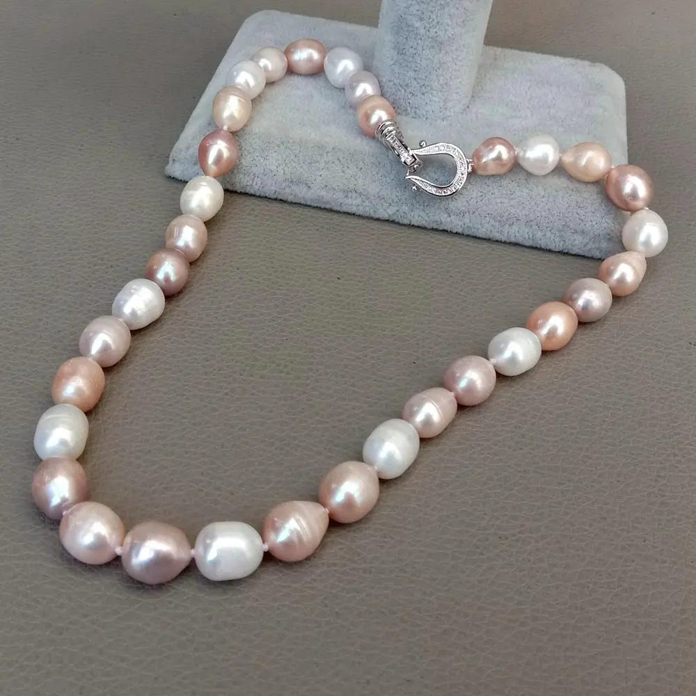 Dazzling Multicolored Pearl Necklace