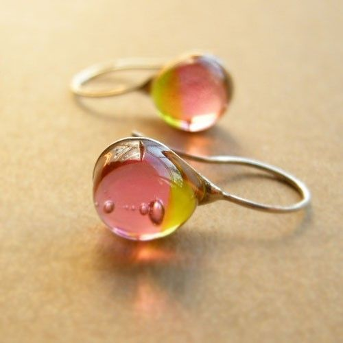 Vintage Drop Hot Glass Earrings